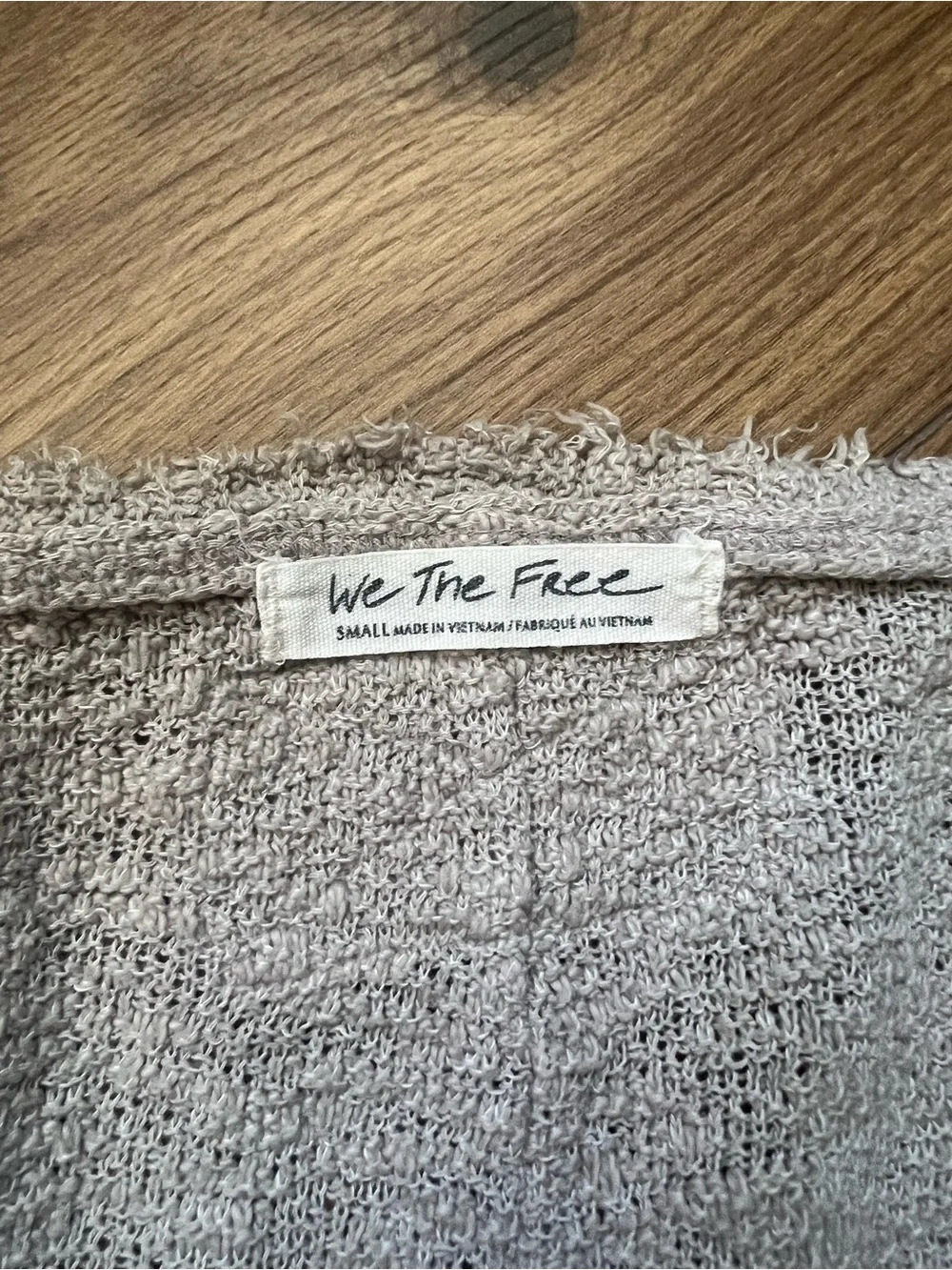 We the Free Francis Textured Beige Slim Fit T-Shirt - Picture 3 of 4